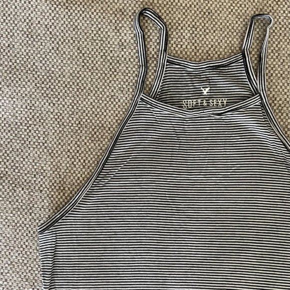 American Eagle Striped Halter Top - Picture 2 of 4